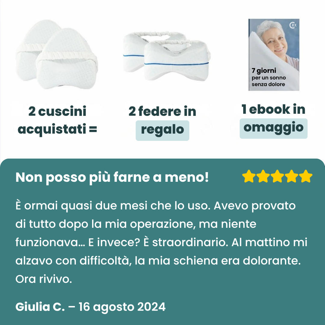 RinovaX™ – Cuscino Ortopedico per Ginocchia