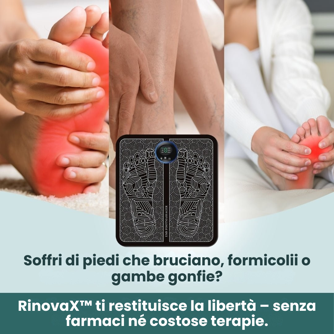 RinovaX™ – Massaggiatore Plantare Elettrico