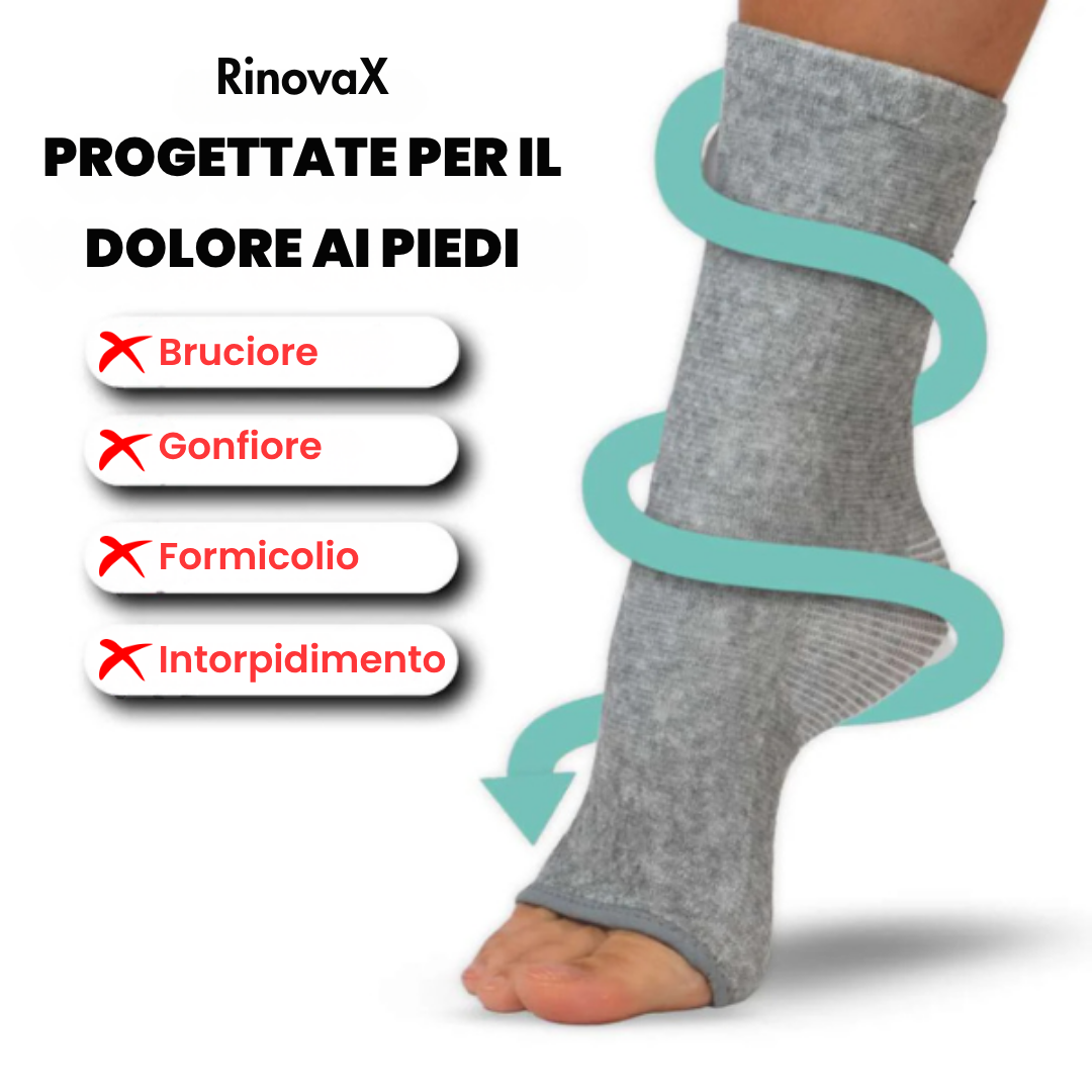 RinovaX™ – Calze di Compressione in Bambù Naturale